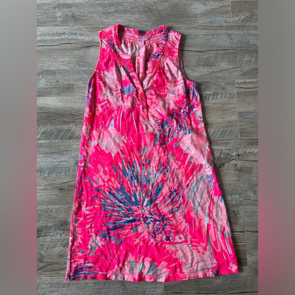 LILLY PULITZER Pink Sundress “ESSIE NEVER BEEN BETTA" Colorful Mini XXS